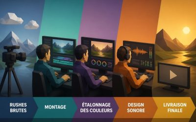 Post production audiovisuelle : le guide complet 2026
